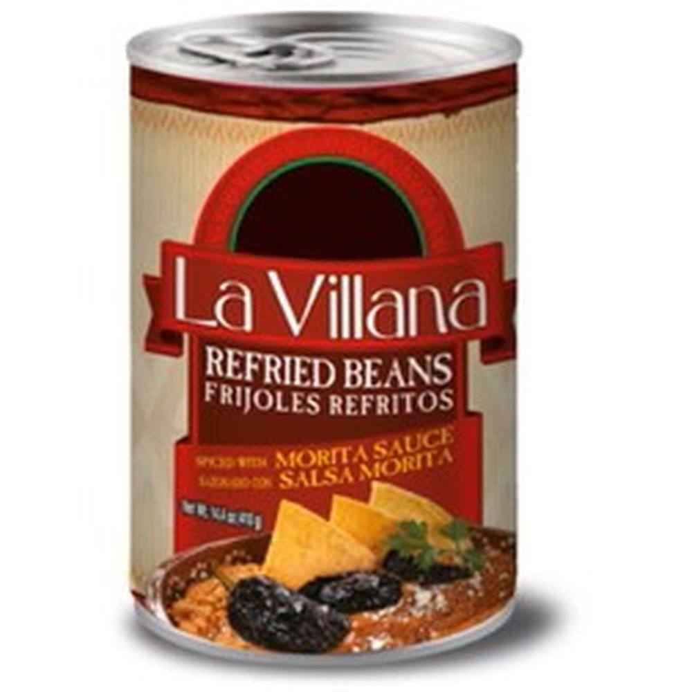 LA VILLANA 410 GR REFRIED BEANS WITH MORITA SAUCE