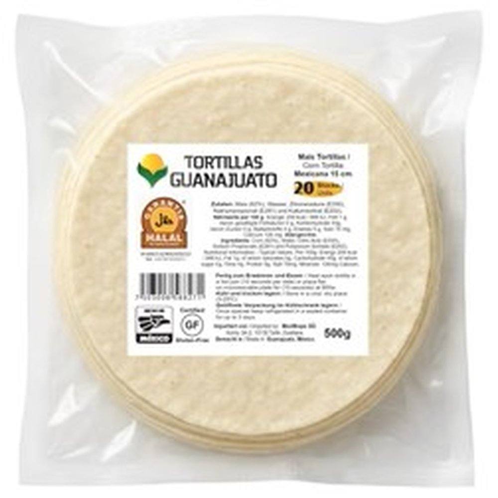 MAIZ GUANAJUATO 500 GR 15 CM AMARILLAS MEXWRAPS