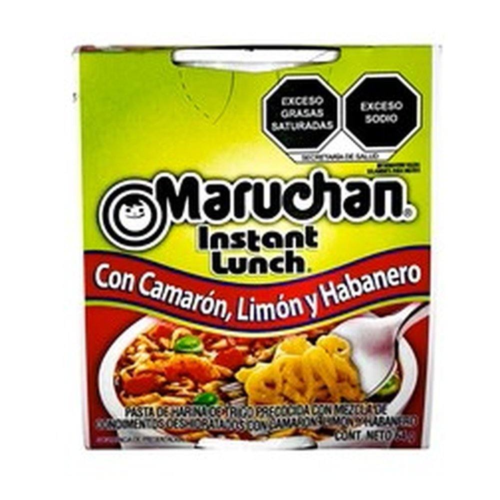 MARUCHAN 64 GR INSTANT CUP CAMARON LIMON HABANERO (MEX)
