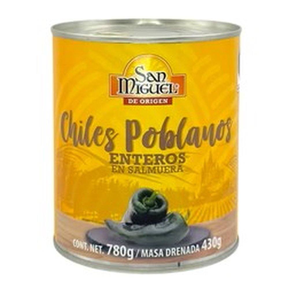 SAN MIGUEL 780 GR CHILE POBLANO ENTERO